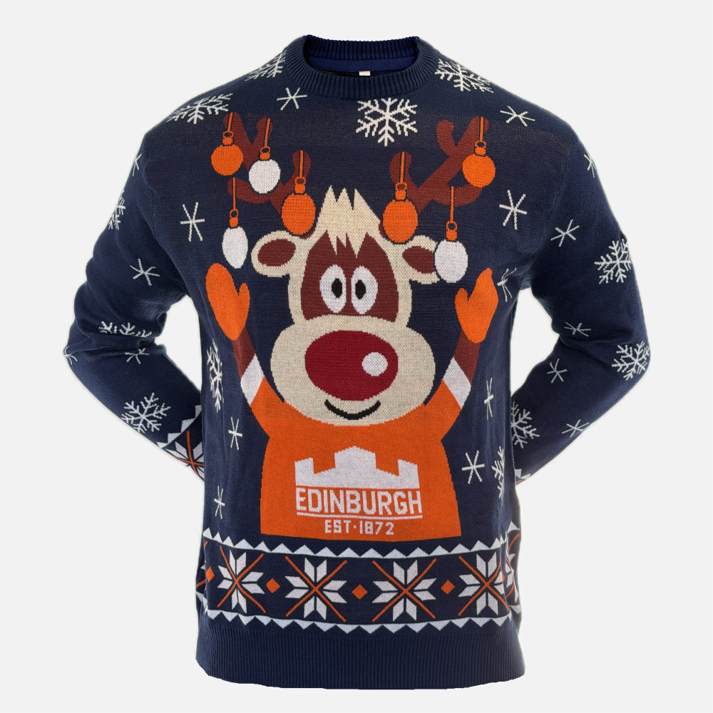ER M25 XMAS JUMPER NAV SR | SRU