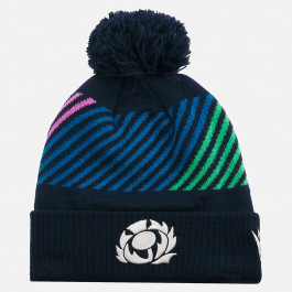 Scotland Rugby navy purple and green pom pom beanie SRU