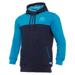 SCOTLAND RUGBY M20 LEISURE COTTON HOODY FULL ZIP TEA/NAV/BLU JR